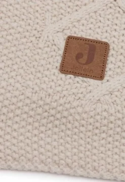 Jollein Wiegdeken 75 x 100 cm Check Knit Oatmeal