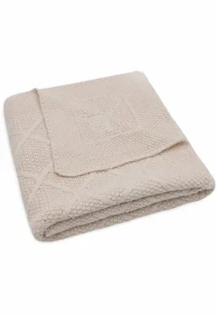 Jollein Wiegdeken 75 x 100 cm Check Knit Oatmeal