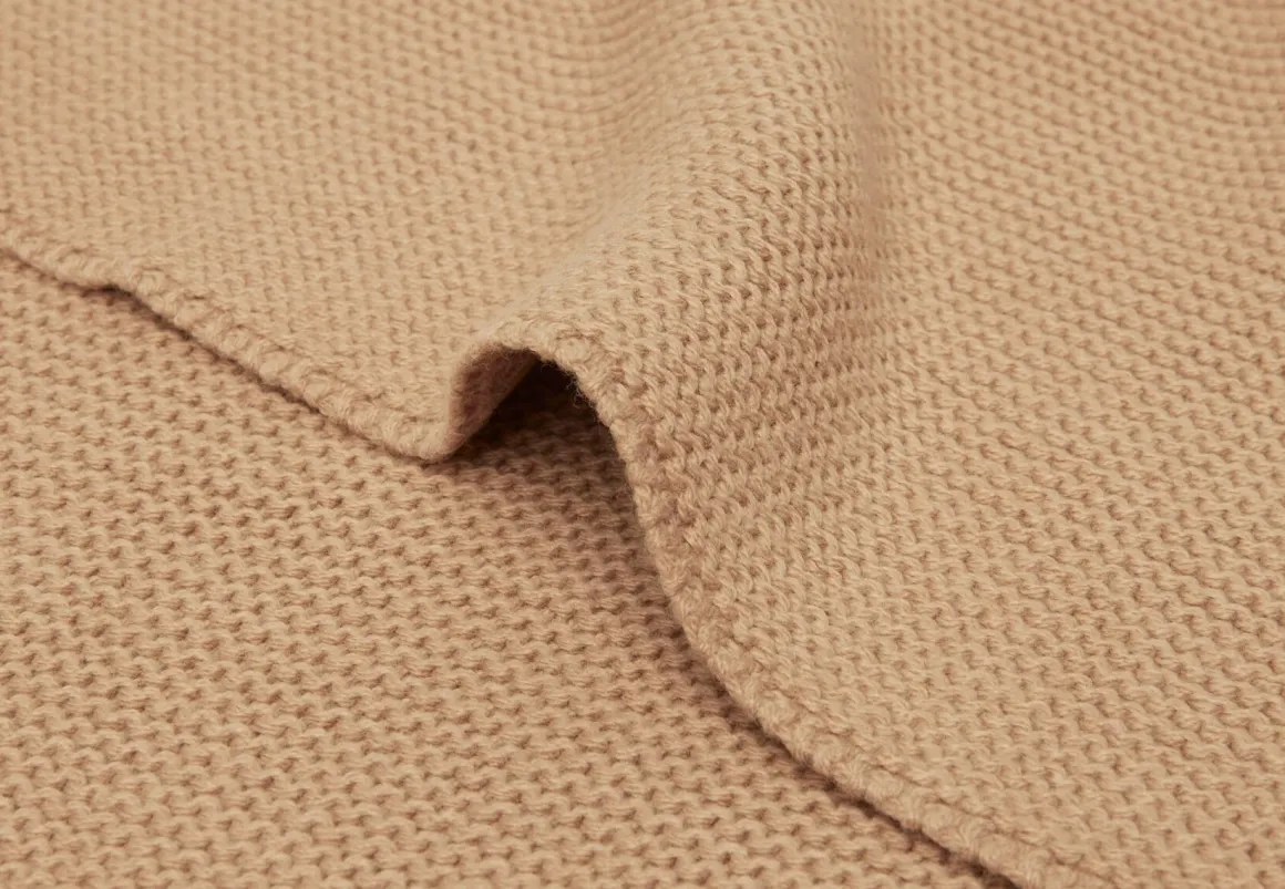 Jollein Wiegdeken Basic Knit Biscuit 75 x 100 cm