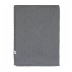 Jollein Wiegdeken Pointelle Stom Grey 75 x 100 cm