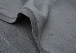 Jollein Wiegdeken Pointelle Stom Grey 75 x 100 cm