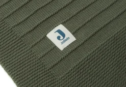 Jollein Wiegdeken Pure Knit Leaf Green 75 x 100 cm