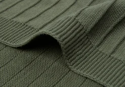Jollein Wiegdeken Pure Knit Leaf Green 75 x 100 cm