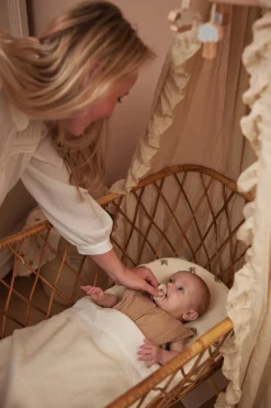 Jollein Wieglaken Lace Ivory 75 x 100 cm