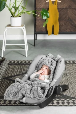 Jollein Wikkeldeken Bunny Storm Grey 100 x 105 cm