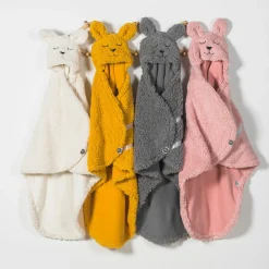 Jollein Wikkeldeken Bunny Storm Grey 100 x 105 cm