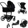 Joolz Kinderwagen 3 in 1 Day5 Space Black + Joolz Maxi-Cosi Groep 0 Autostoel Pebble 360 Pro + Isofix Base