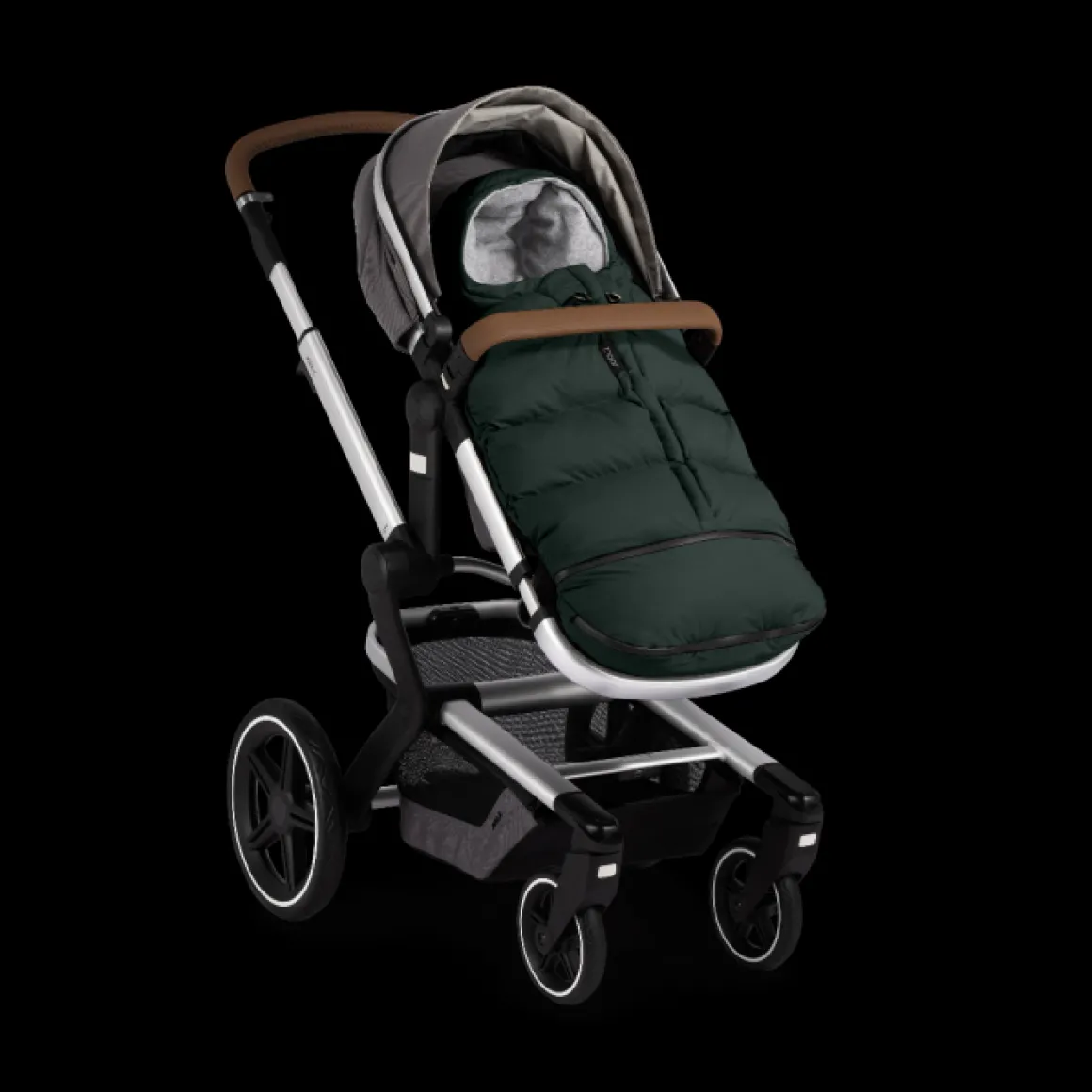 Joolz Kinderwagen 2 In 1 Day5 Forest Green + Joolz Puffer Voetenzak Dark Green