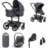 Joolz Kinderwagen 3 In 1 Day5 Stone Grey + Isofix Base + Voetenzak