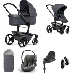 Joolz Kinderwagen 3 In 1 Day5 Stone Grey + Isofix Base + Voetenzak