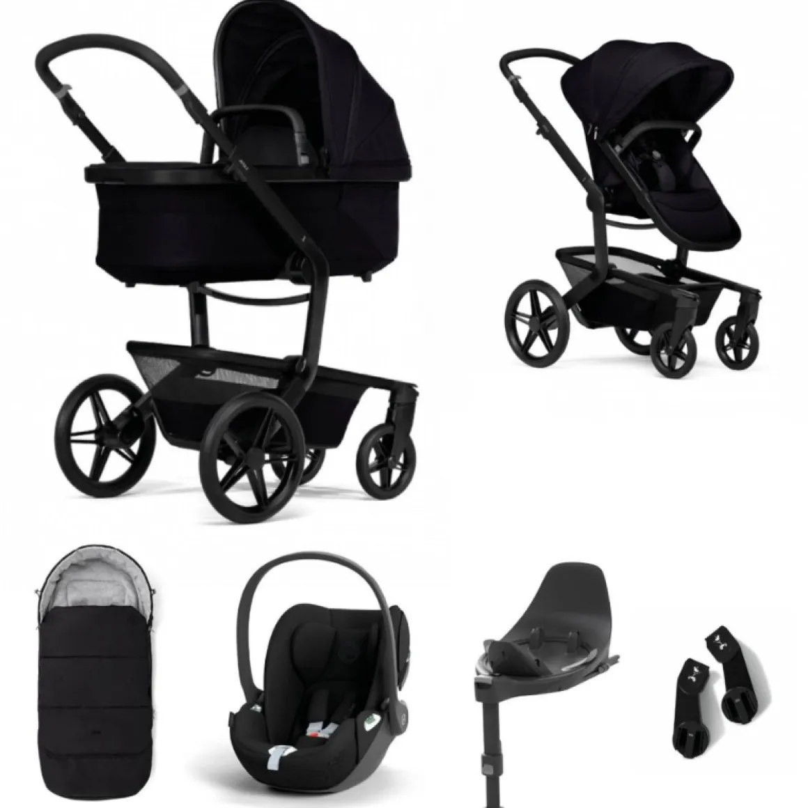 Joolz Kinderwagen 3 In 1 Day5 Space Black + Isofix Base + Voetenzak