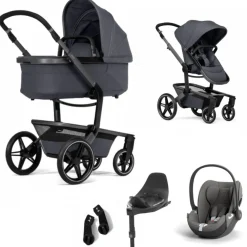 Joolz Kinderwagen 3 In 1 Day5 Stone Grey + Isofix Base