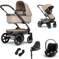 Joolz Kinderwagen 3 In 1 Geo3 Sandy Taupe + Isofix Base