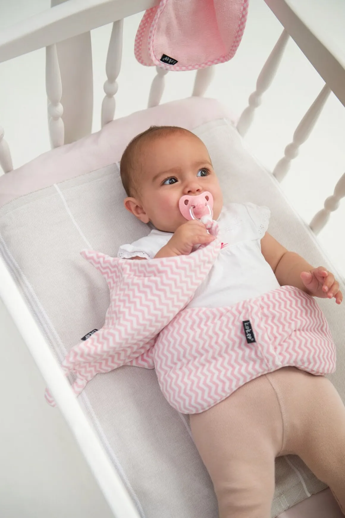 KipKep Knuffel Speendoekje Roggy Ziggy Pink