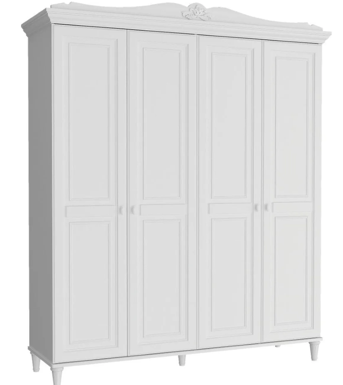 Kledingkast 4 Deurs Lora Wit