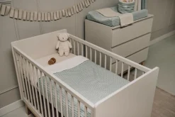 Koeka Ledikantdeken Cotton Fleece Wafel Amsterdam Ocean Air 100x150