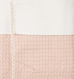 Koeka Ledikantdeken Cotton Fleece Wafel Amsterdam Rosa Salt 100x150