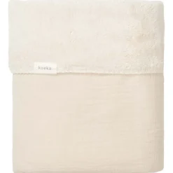 Koeka Ledikantdeken Teddy Faro Warm White 100x150