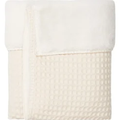 Koeka Ledikantdeken Wafel/Teddy Oslo Natural/Pebble 100 x 150 cm