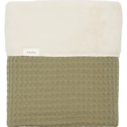 Koeka Ledikantdeken Wafel/Teddy Oslo Moss 100x150