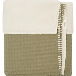 Koeka Ledikantdeken Wafel/Teddy Oslo Moss 100x150