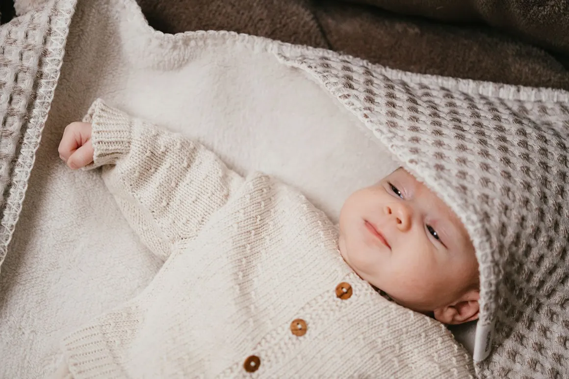 Koeka Omslagdoek Wafel Teddy Oslo Crumble 100x100