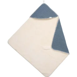 Koeka Omslagdoek Wafel/Teddy Oslo Bluestone 100x100