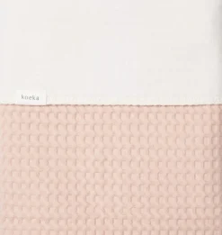 Koeka Wiegdeken Cotton Fleece Wafel Amsterdam Rosa Salt 100x75