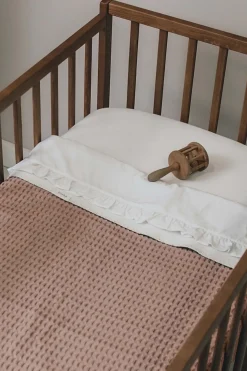 Koeka Wiegdeken Cotton Fleece Wafel Amsterdam Caffe 100x75