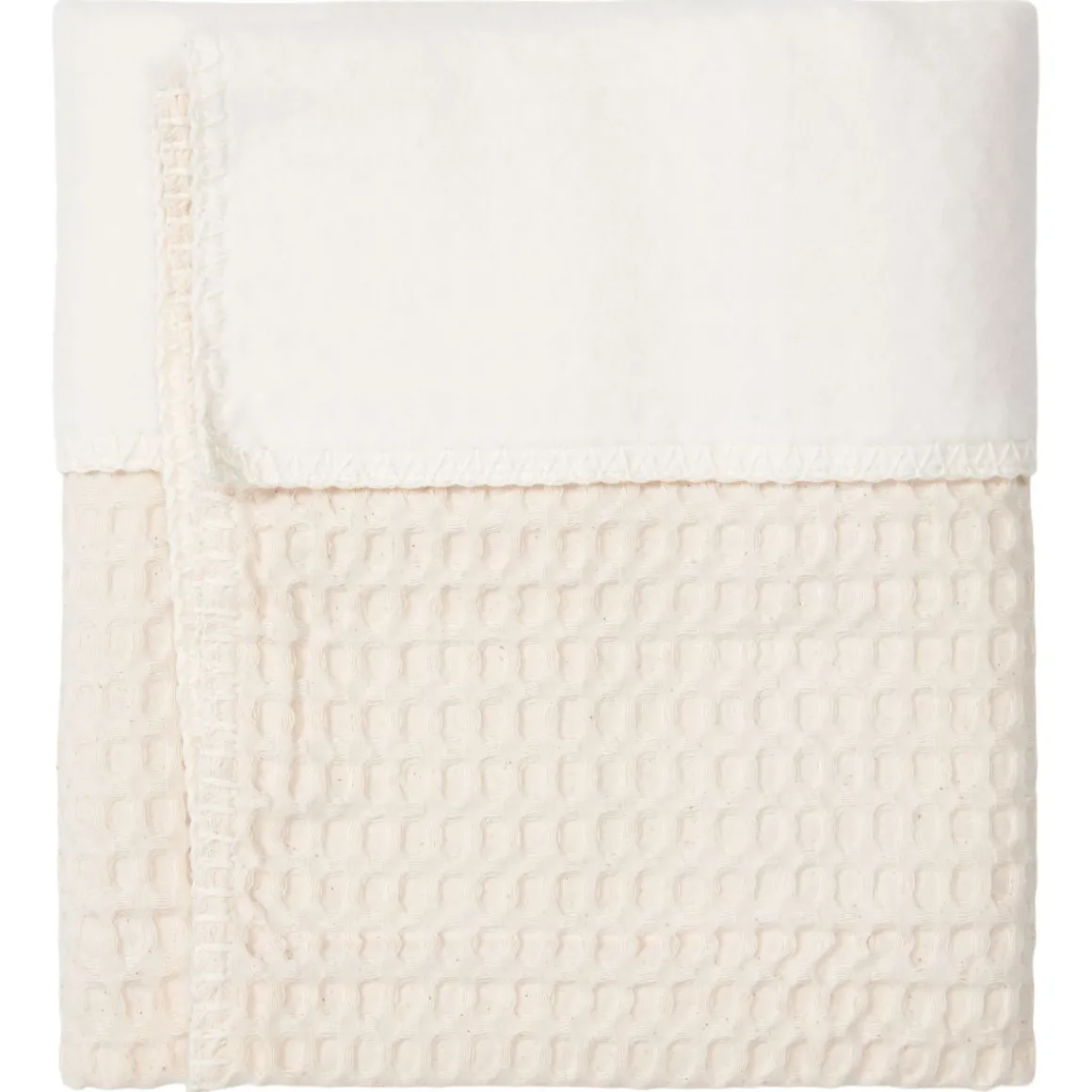 Koeka Wiegdeken Cotton Fleece Wafel Amsterdam Natural 100x75