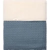 Koeka Wiegdeken Wafel/Teddy Oslo Bluestone 100x75