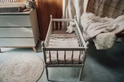 Koeka Wieglaken & Hoeslaken Set Ruffle Faro Caffe One Size