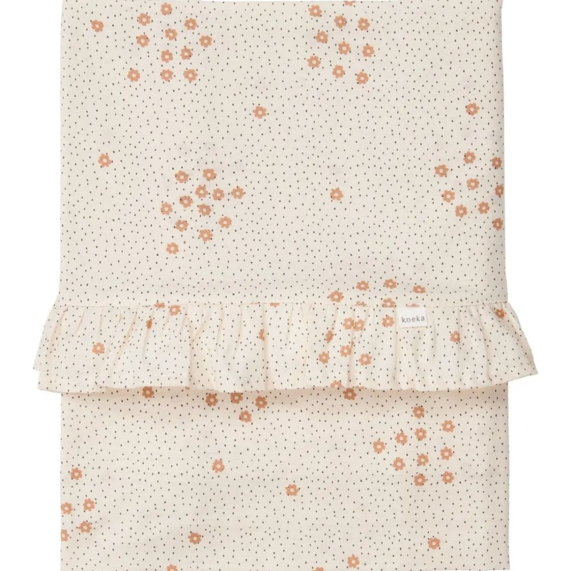 Koeka Wieglaken Ruffle Sunnyside Warm White 80 x 100 cm