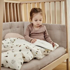 Leander Hoeslakens 2 Stuks Meegroei Ledikant 70 x 140 cm Cappuccino