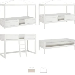 Lifetime 4 In 1 Bed In Combinatie Met Hemel En Luxe Lattenbodem
