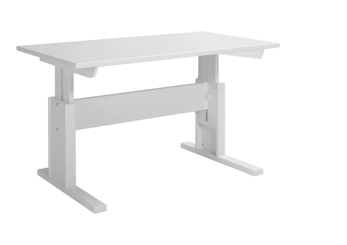 Lifetime Bureau In Hoogte Verstelbaar Wit Gelakt