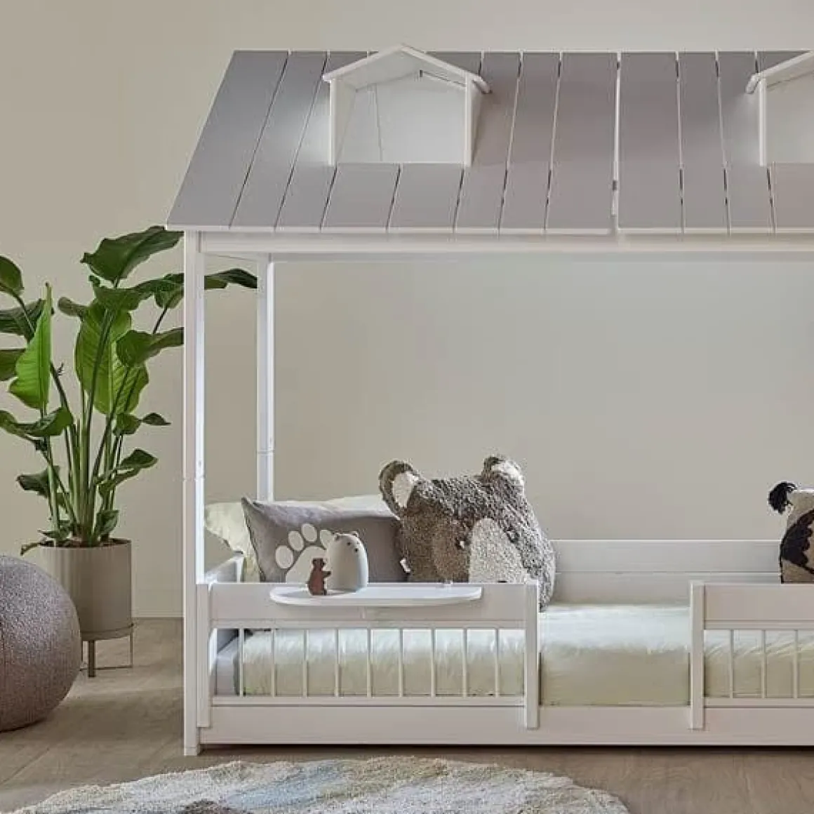 Lifetime Huisbed 2-in-1 Beach House met Deluxe Lattenbodem Wit