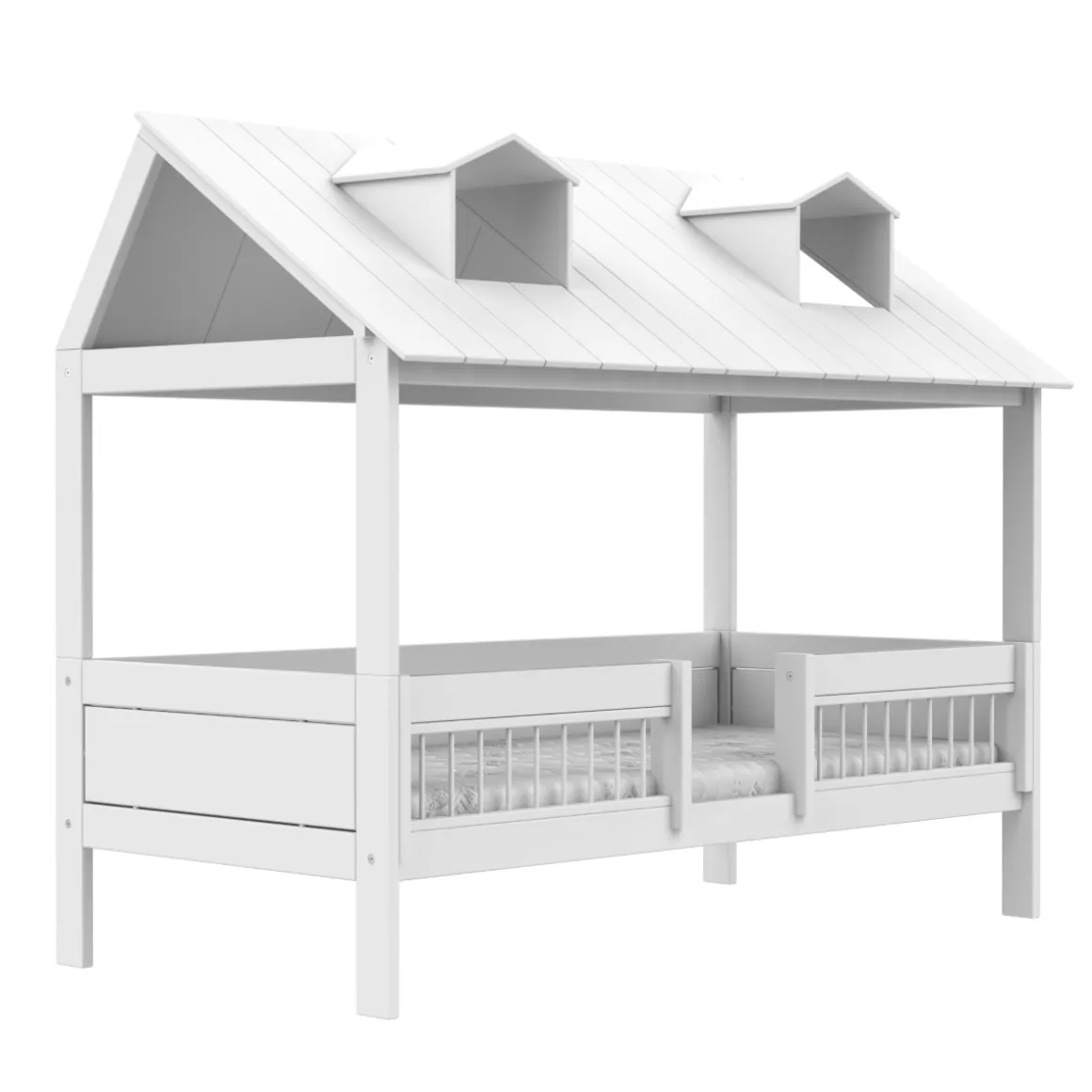 Lifetime Huisbed 2-in-1 Beach House met Deluxe Lattenbodem Wit