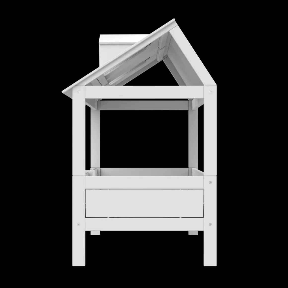 Lifetime Huisbed 2-in-1 Beach House met Deluxe Lattenbodem Wit