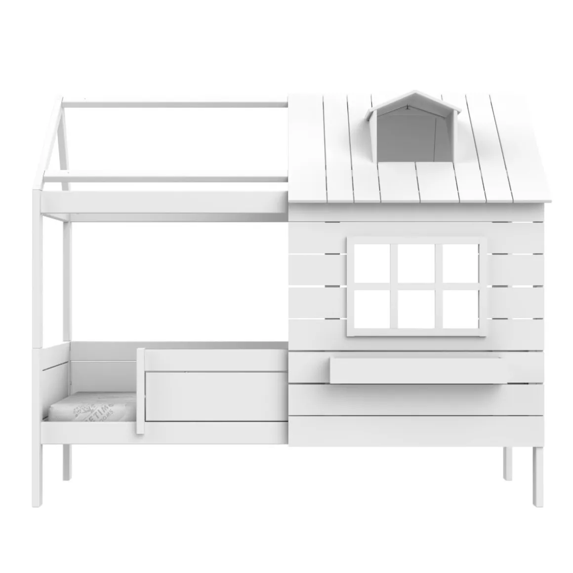 Lifetime Huisbed Lake House met Deluxe Lattenbodem Wit