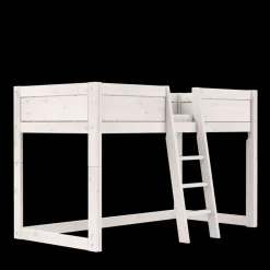 Lifetime 4-in-1 Bed met Dakframe voor Stofdak met Deluxe Lattenbodem Whitewash