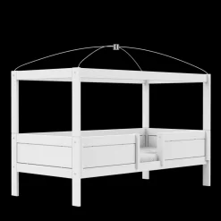 Lifetime 4-in-1 Hemelbed met Standaard Lattenbodem Wit