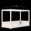 Lifetime 4-in-1 Hemelbed met Standaard Lattenbodem Whitewash