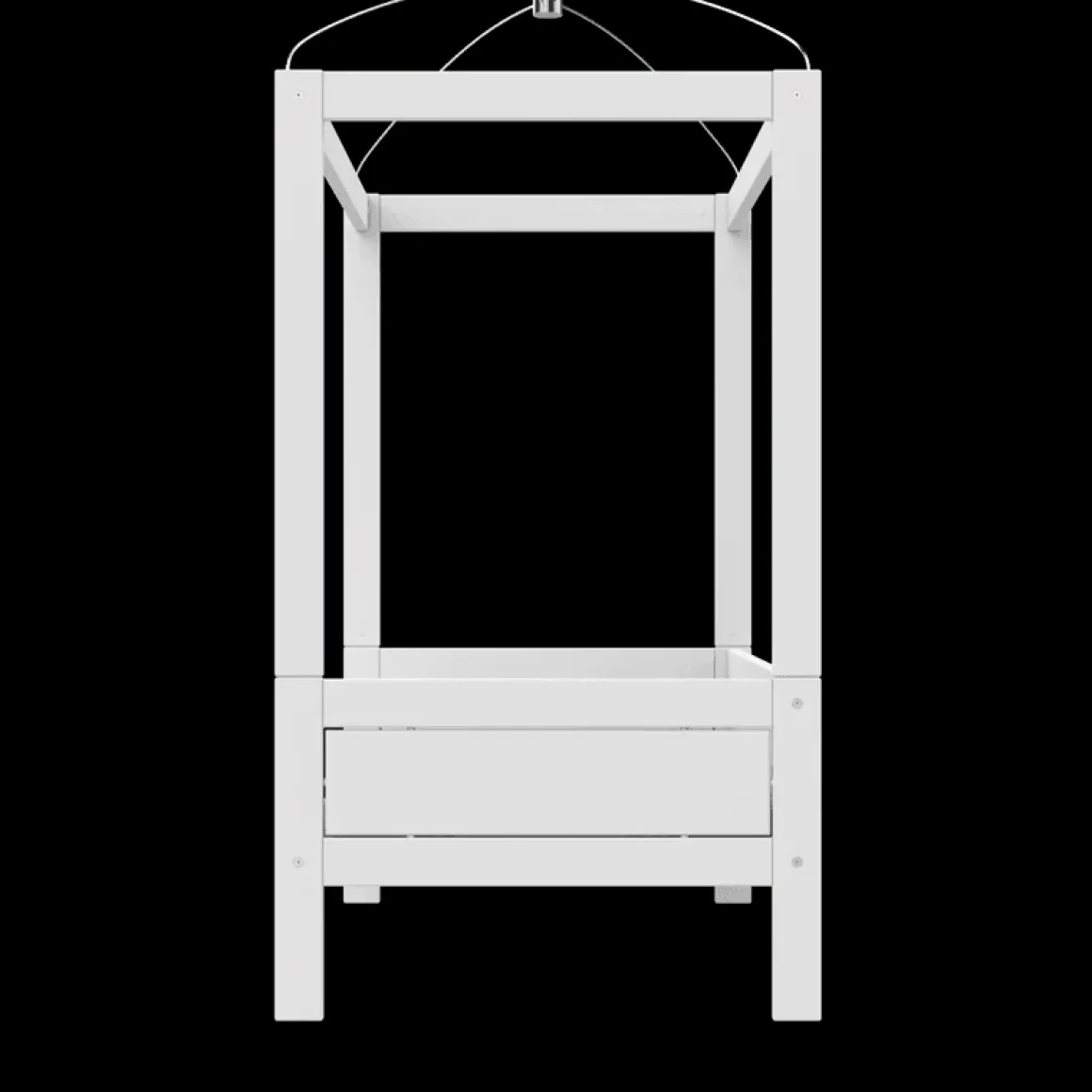 Lifetime Original Eenpersoonshemelbed met Deluxe Lattenbodem Wit