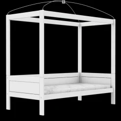 Lifetime Original Eenpersoonshemelbed met Standaard Lattenbodem Wit