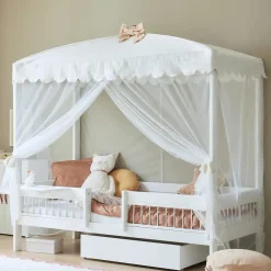 Lifetime Original Hemelbed Breeze Wit met Deluxe Lattenbodem