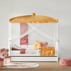 Lifetime Original Hemelbed Breeze met Standaard Lattenbodem + Hemel Honey Glow