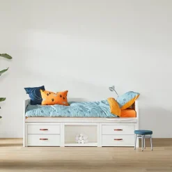 Lifetime Original Kajuitbed met Opberging met Deluxe Lattenbodem Wit