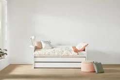 Lifetime Original Kajuitbed met Logeerbed en Bedlade met Standaard Lattenbodem Whitewash