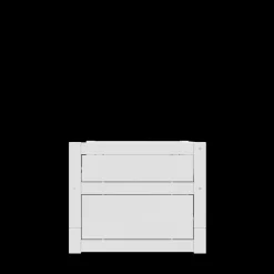 Lifetime Original Kajuitbed met Bedlade en Opbergbox met Standaard Lattenbodem Wit